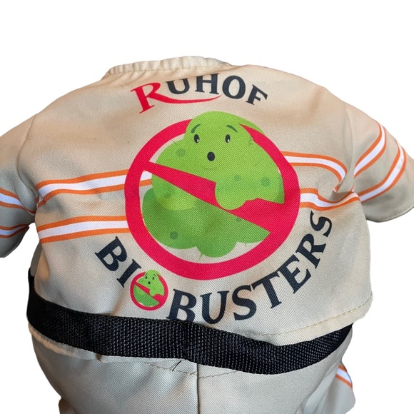 Chimp Puppet Ghostbuster Themed Biobuster Costumed Plush Monkey Velcro Realistic - Picture 11 of 16